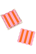 Table Talk Coaster Set - Sicily Stripes