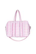 Pink Gingham Weekender Bag
