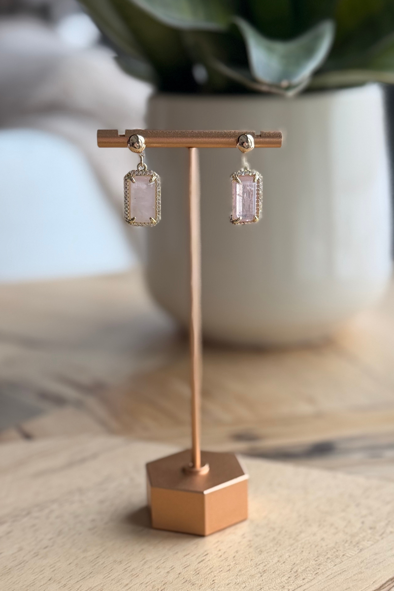 Blush Luxe Drop Earrings