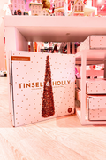 Golden Glow Tinsel Christmas Trees