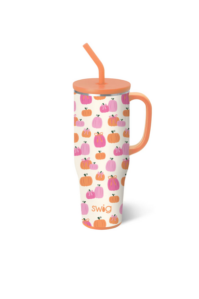 Pumpkins and Bows Mega Mug (30oz) - FINAL SALE