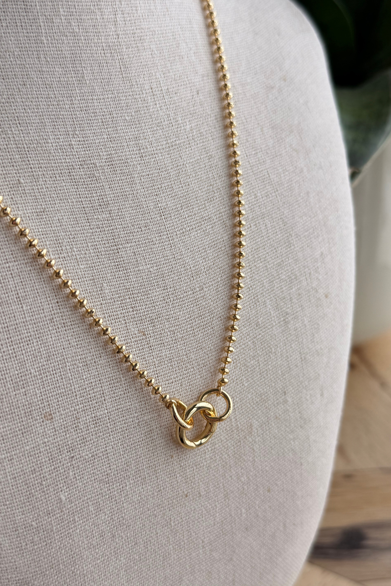 The Golden Glow Charm Necklace