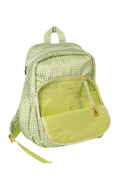 Green Gingham Backpack