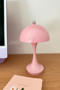 Pink Mushroom Shape LED Portable Cordless Table Lamp