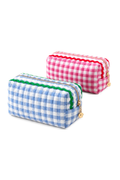 Gingham Cosmetic Case