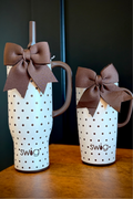 Mocha Dot Mega Mug 30oz