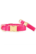 Hot Pink Velvet Dog Collar