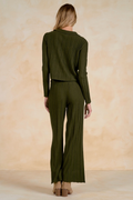 Olive You Ribbed Top