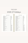2026-2027 Academic Planner - Blue Stripes