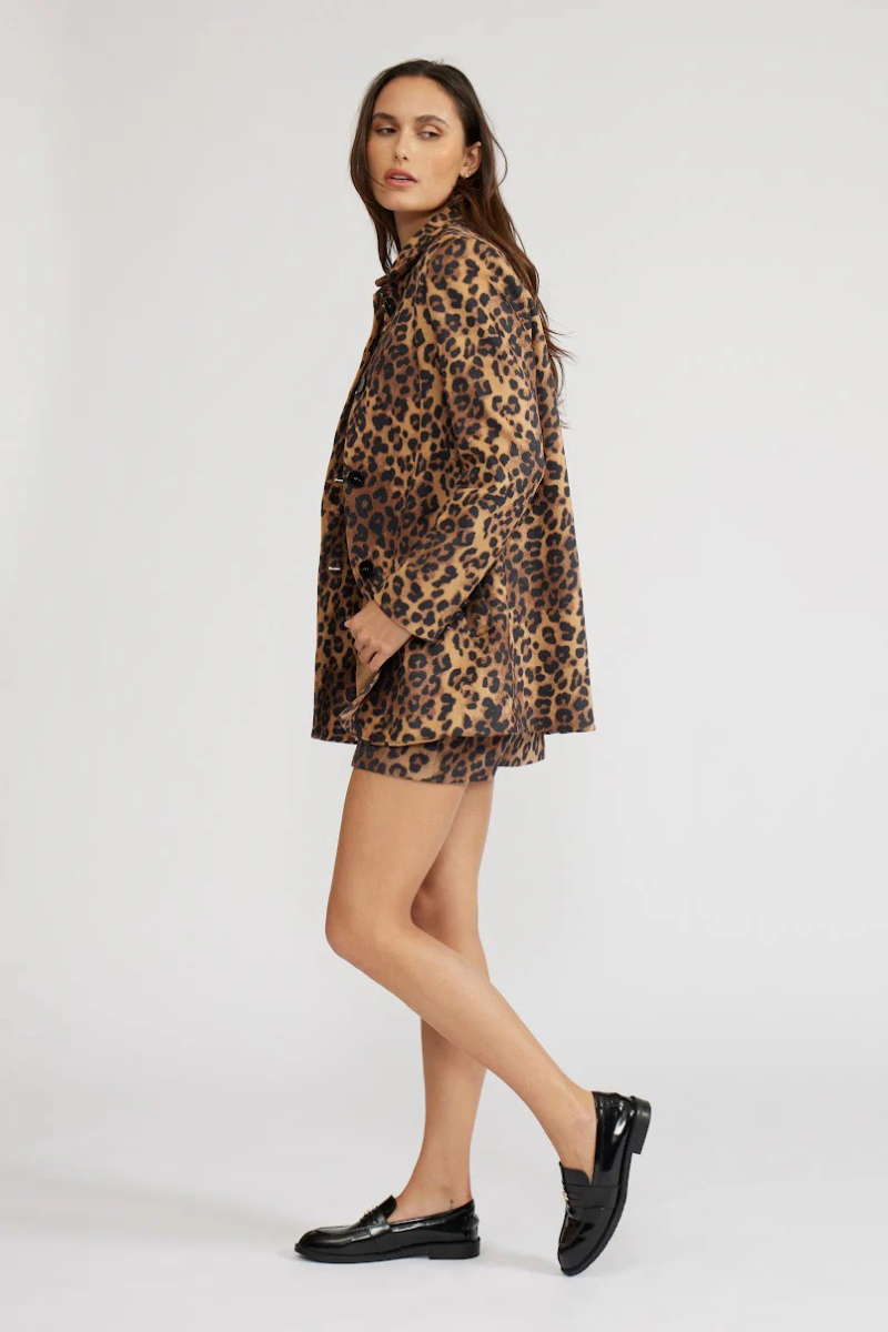 Sharon Leopard Coat