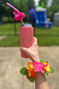 PinkTag Skinny Can Cooler 12oz- Coral Orange