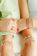 5MM Gold Beaded Bracelet- S/M