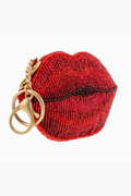 Xoxo Beaded Lips Coin Purse