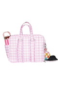 Pink Gingham Weekender Bag