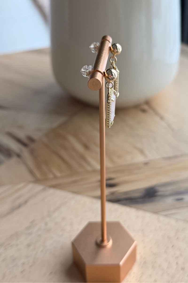 Blush Luxe Drop Earrings