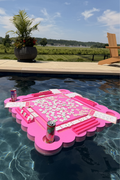 A Beautiful Line Pink Splash Mahjong Floating Table