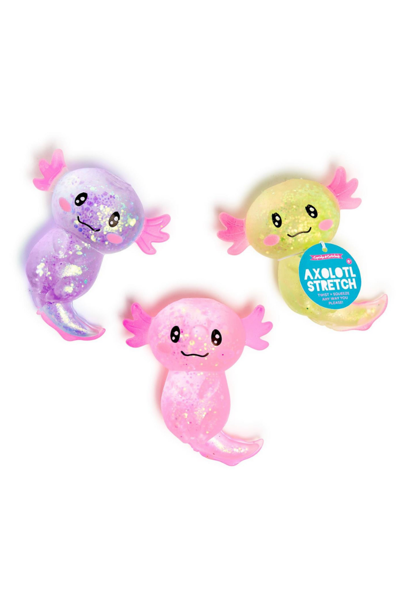 Squishy Glitter Axolotl Toy