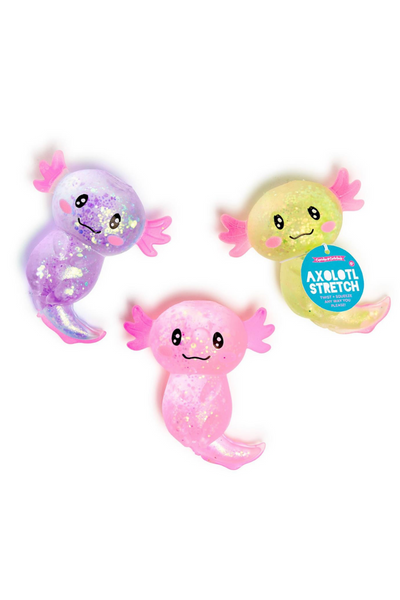 Squishy Glitter Axolotl Toy