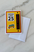 Thank You Bus Drivers Blank Greeting Card