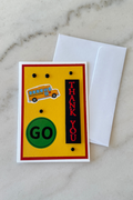 Thank You Bus Drivers Blank Greeting Card