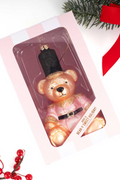 Pink Bear Glass Ornament