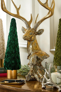 Gold Leaf Deer Centerpiece