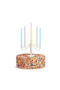Candelabra Cake Topper with 9 Candles