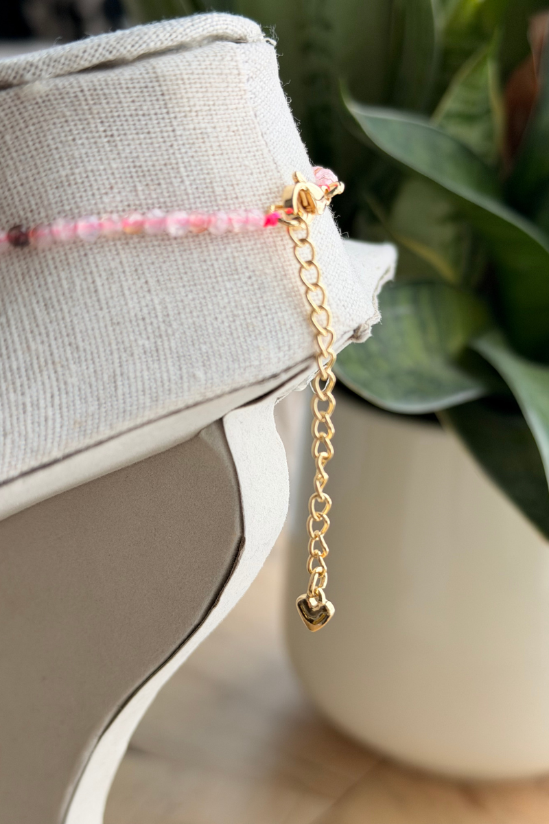 Blushing Bloom Charm Necklace