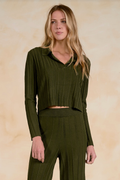 Olive You Ribbed Top
