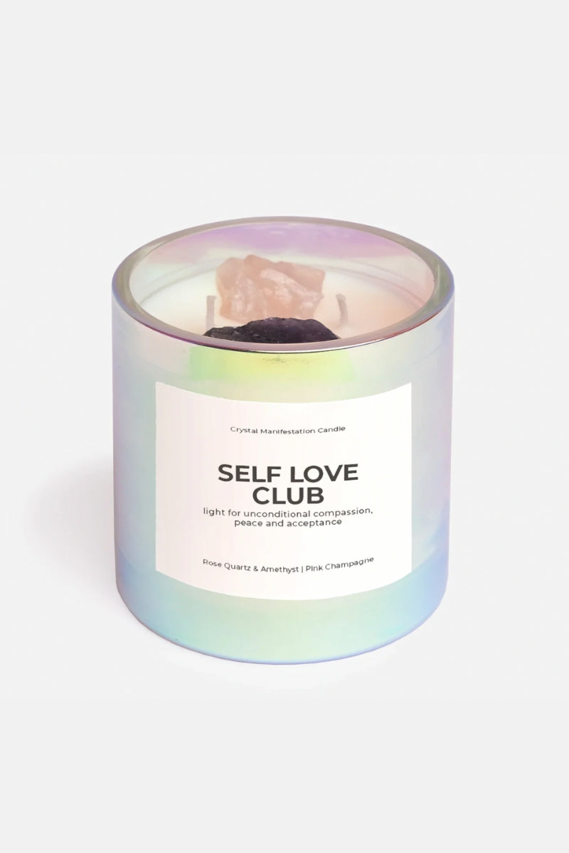 Self Love Club Crystal Manifestation Candle