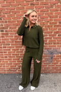 Olive You Ribbed Top