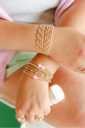 June Gold Beaded Bracelet- S/M