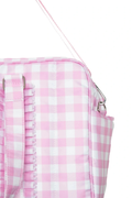 Pink Gingham Weekender Bag