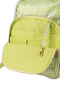 Green Gingham Backpack
