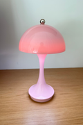 Pink Mushroom Shape LED Portable Cordless Table Lamp