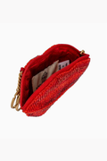 Xoxo Beaded Lips Coin Purse