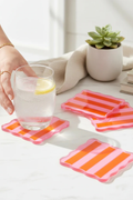 Table Talk Coaster Set - Sicily Stripes