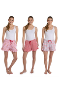 Merry & Cozy Ruffle Pajama Shorts
