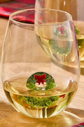 Wreath Icon Wine Glass