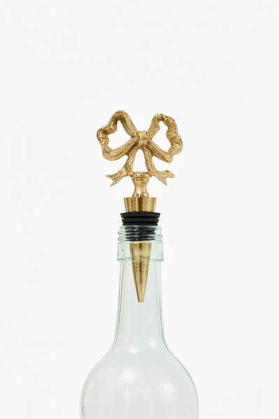 Gold Bow Wine Stopper