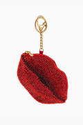 Xoxo Beaded Lips Coin Purse