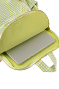 Green Gingham Backpack