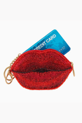 Xoxo Beaded Lips Coin Purse