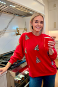 Sarah Sweatshirt - Christmas Trees