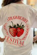 Strawberry Festival Graphic Tee - Girls