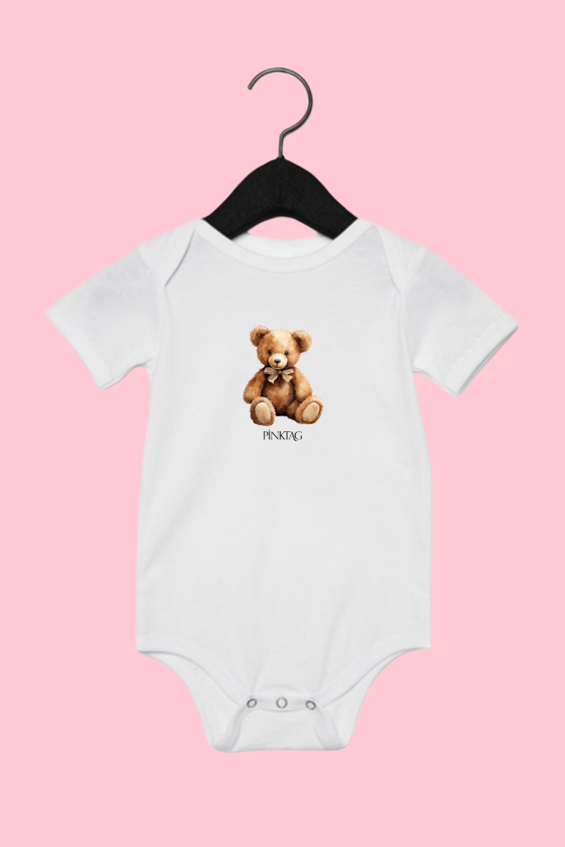 Bear Bow Baby Onesie
