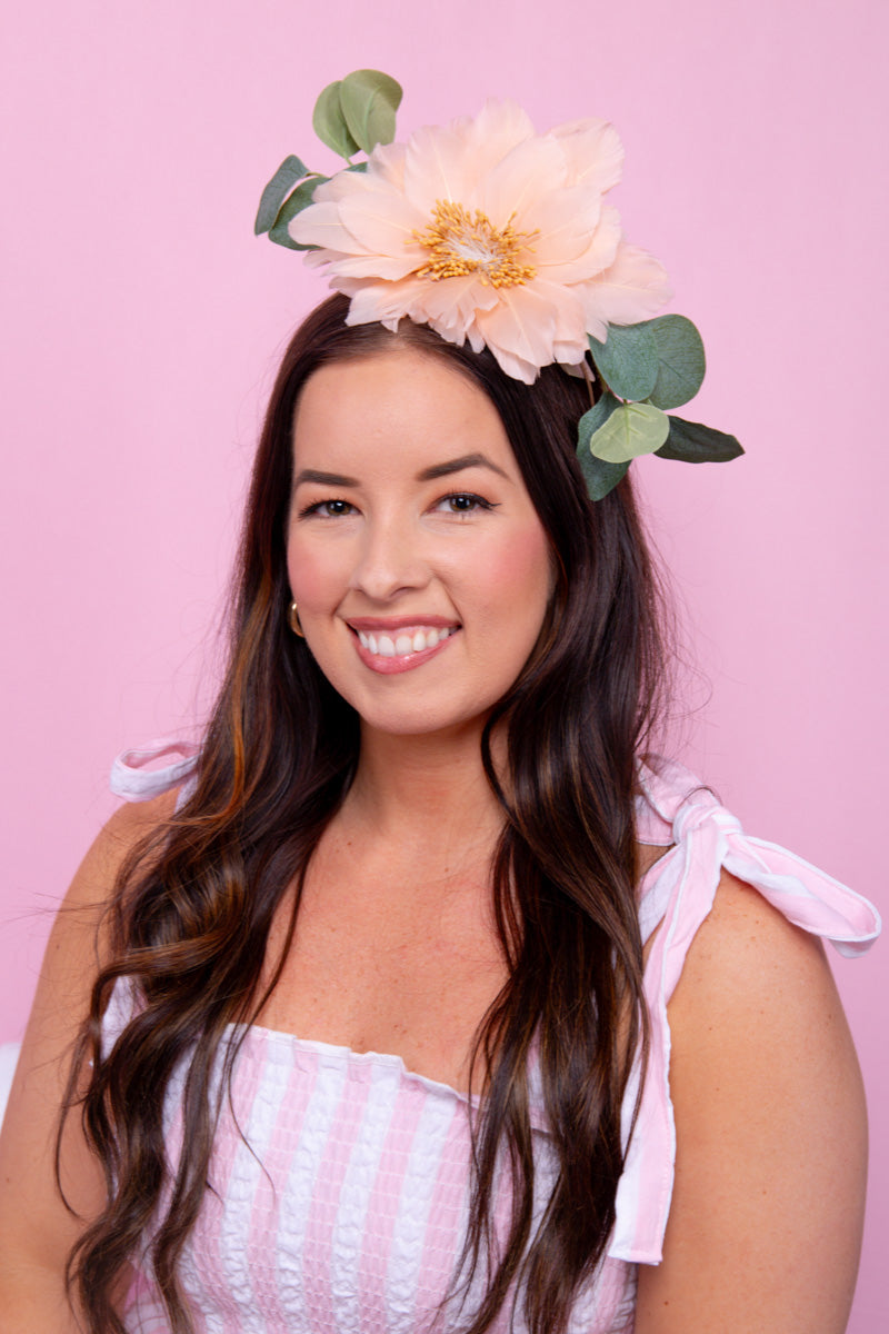 Peach Blossom Fascinator- FINAL SALE