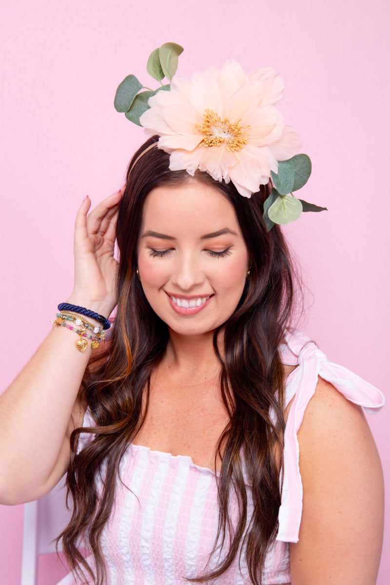 Peach Blossom Fascinator- FINAL SALE