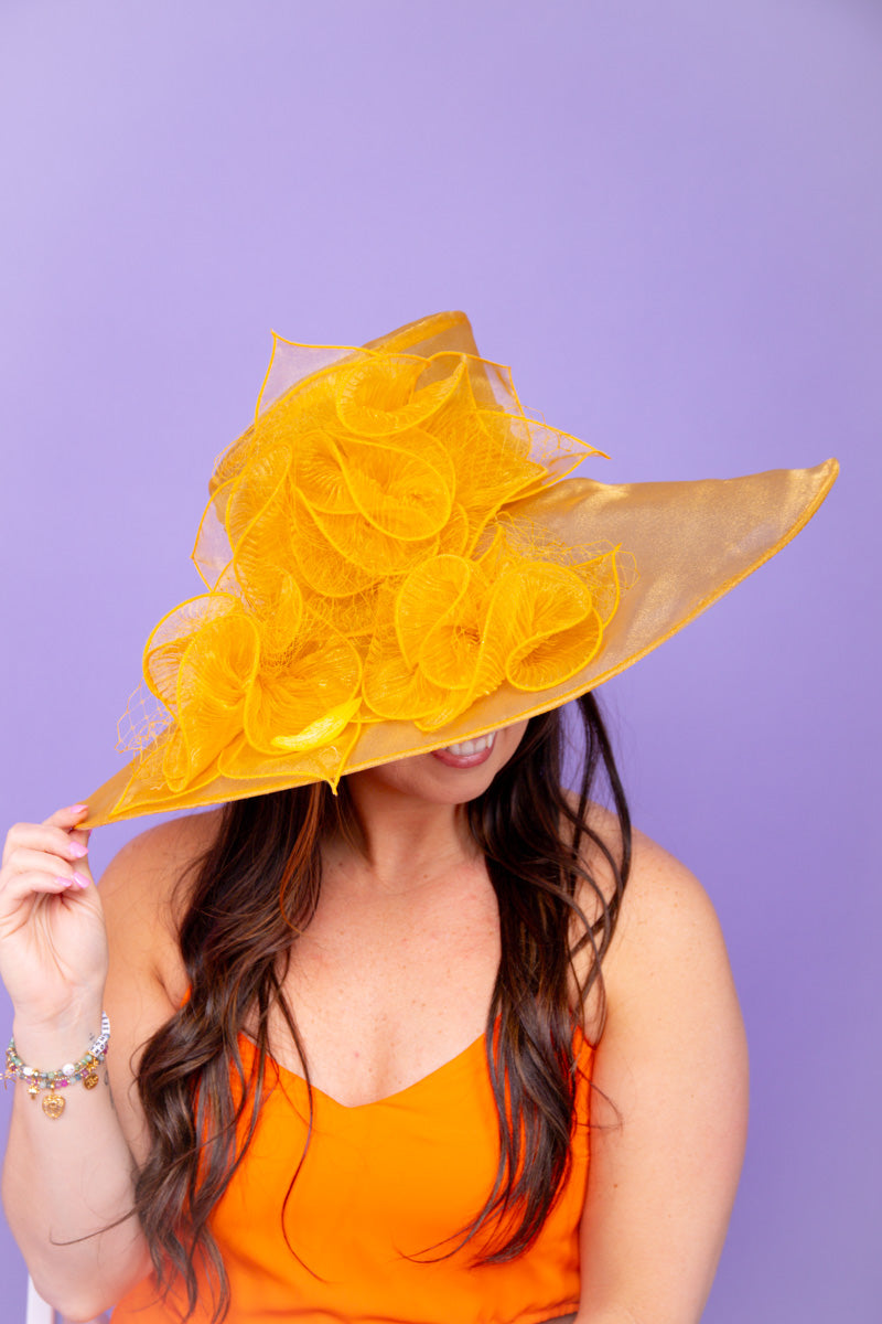 Golden Embrace Derby Hat - FINAL SALE