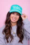 Sorry About My Husband Trucker Hat - Aqua